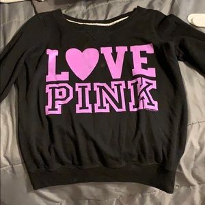 pink comfy crew neck